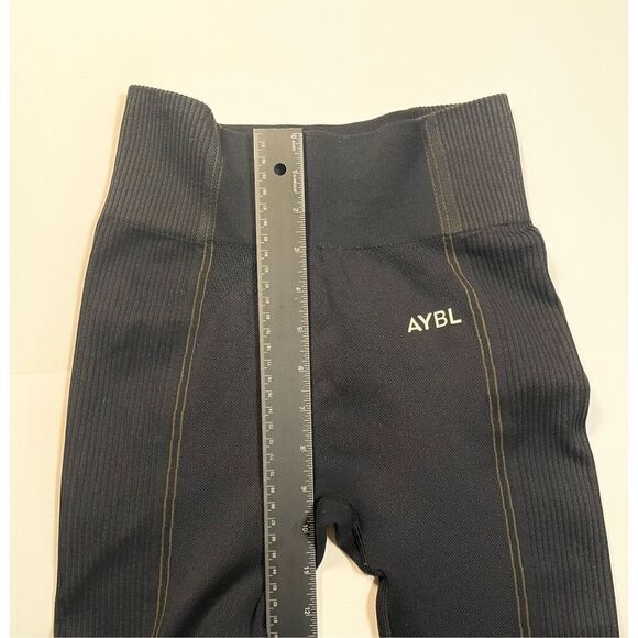 AYBL Reflex Seamless Leggings Black Compression Contour High Waist Size Small - Picture 8 of 10